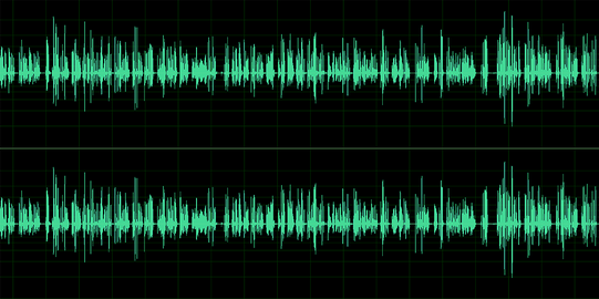Audiowelle Zwei Audiowellen