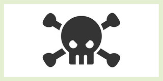 Totenkopf Schwarzer Totenkopf