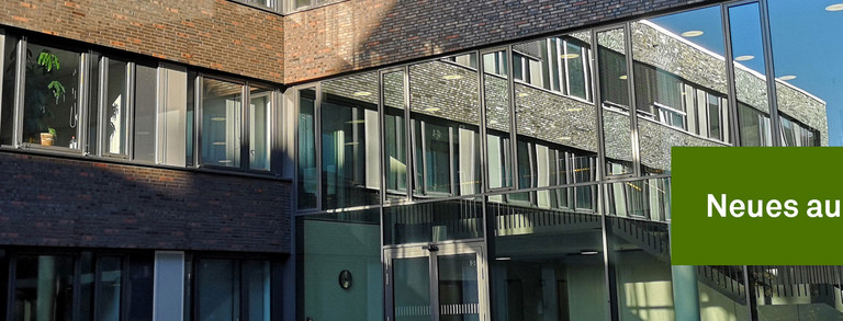 Kopfbild News ITMC-Innenhof und Schriftzug "Neues aus dem ITMC"