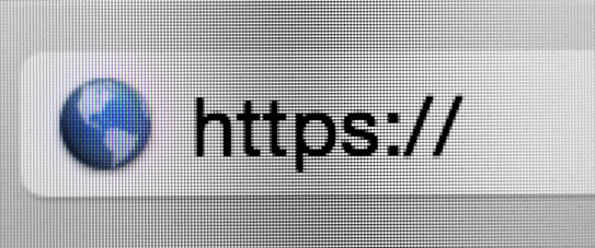 Beginn einer URL Weltkugel und Beginn einer URL